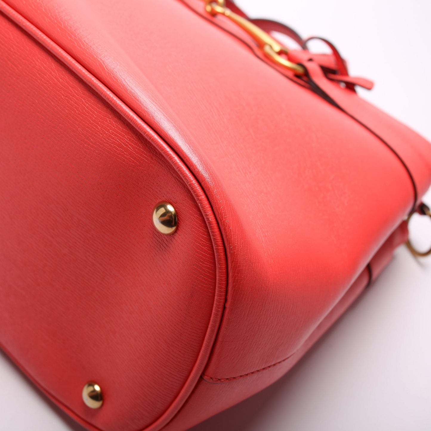 319795 Saffiano Horsebit Tote