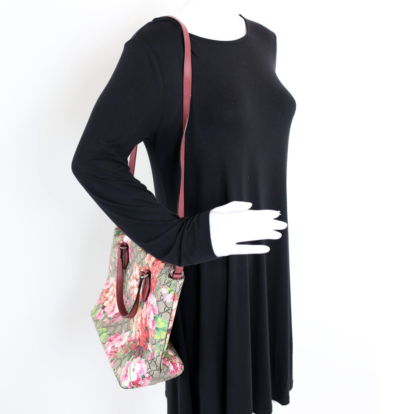 429147 GG Blooms Fold Over Tote