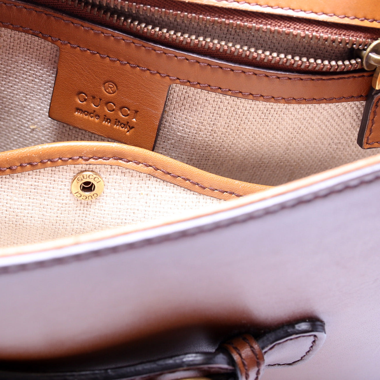 380573 Calfskin Lady Web Medium Shouler Bag