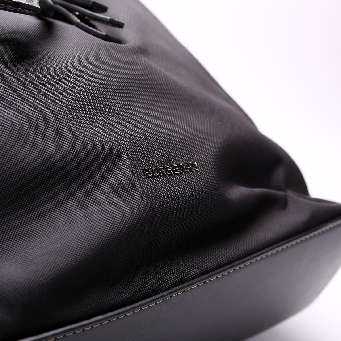 Pocket Backpack Nylon And Leather