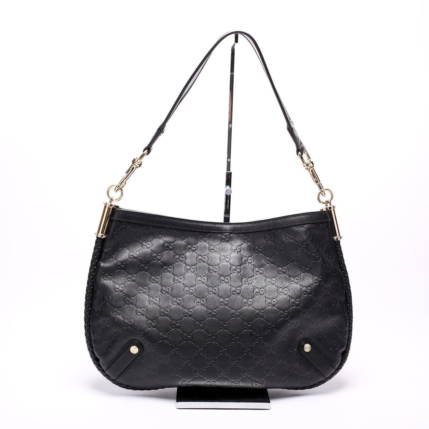 167734 GG Leather Britt Medium Shoulder Bag