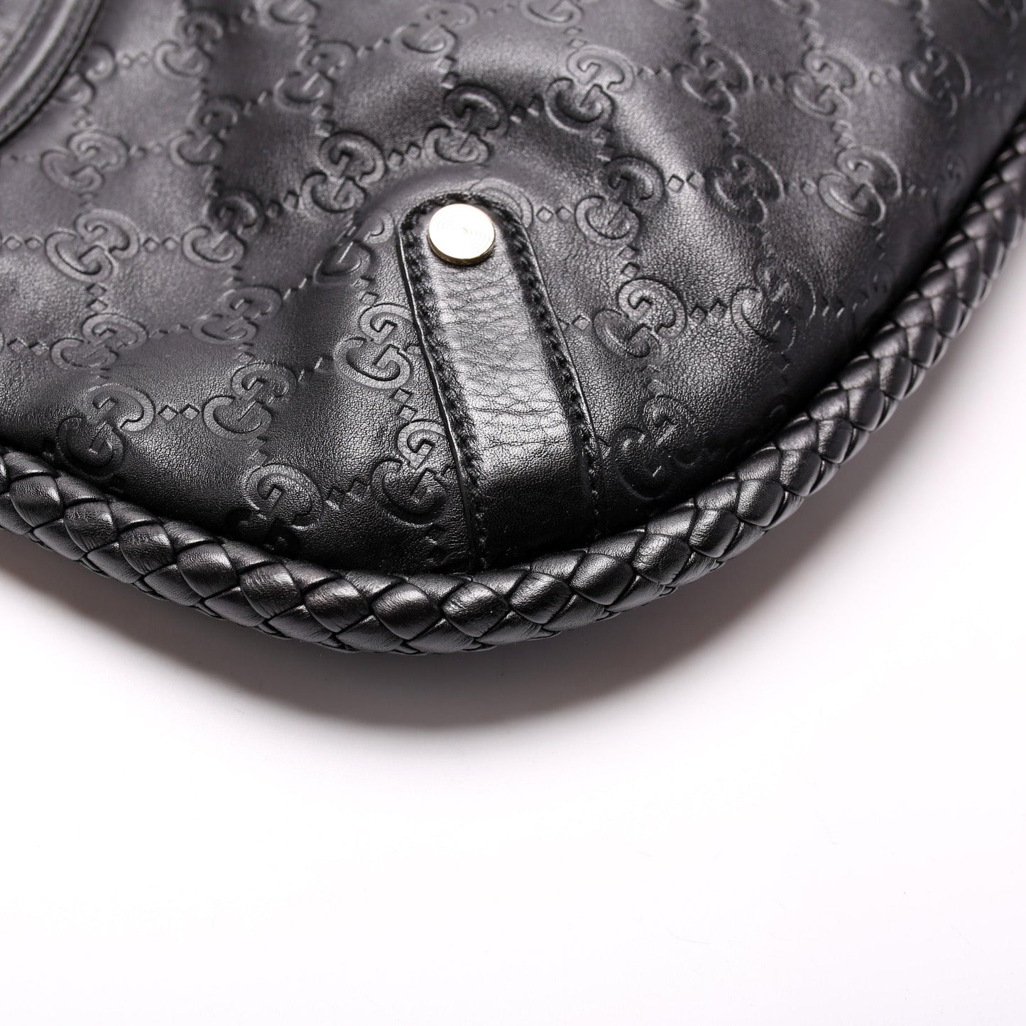167734 GG Leather Britt Medium Shoulder Bag