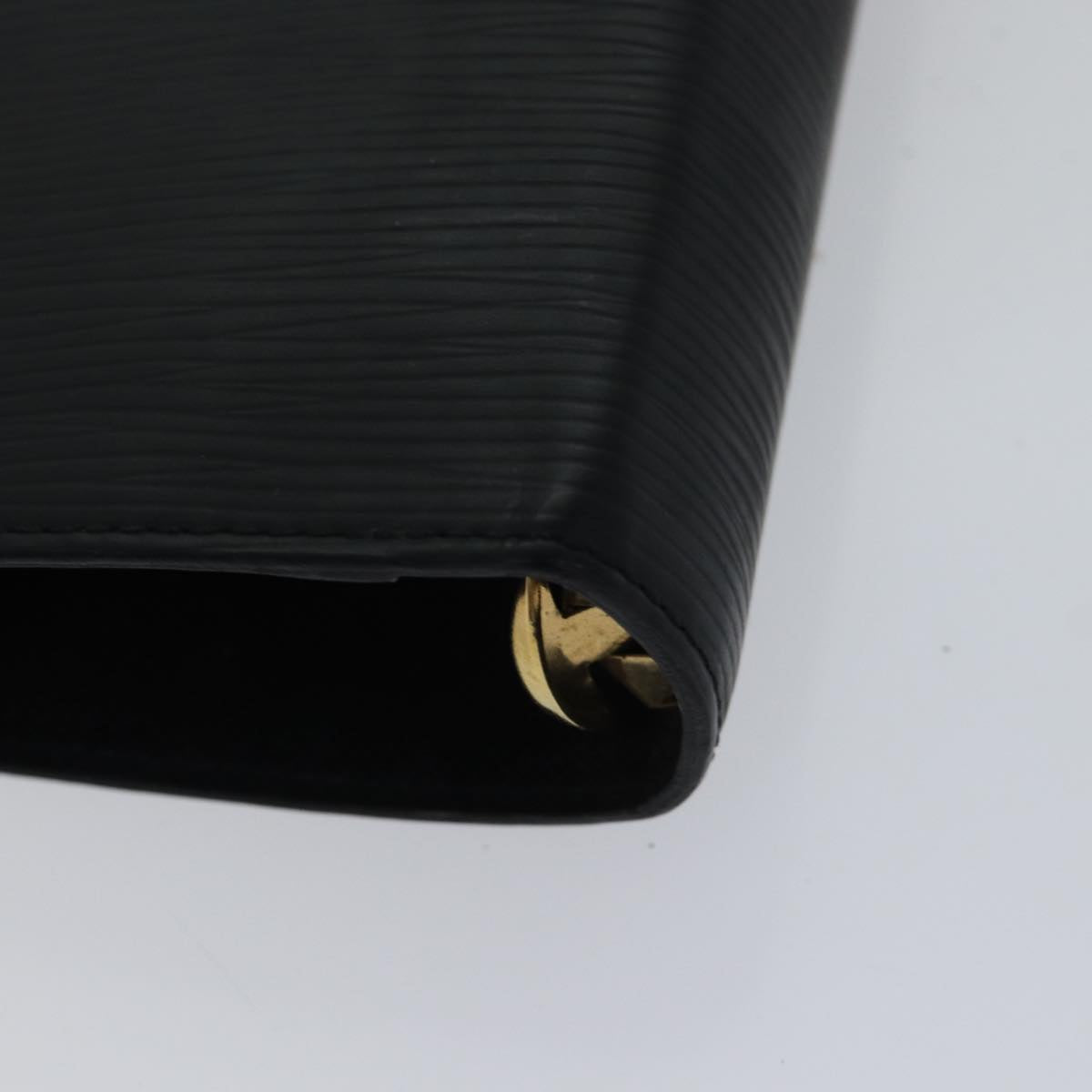 Louis Vuitton Agenda Mm Black Leather Wallet