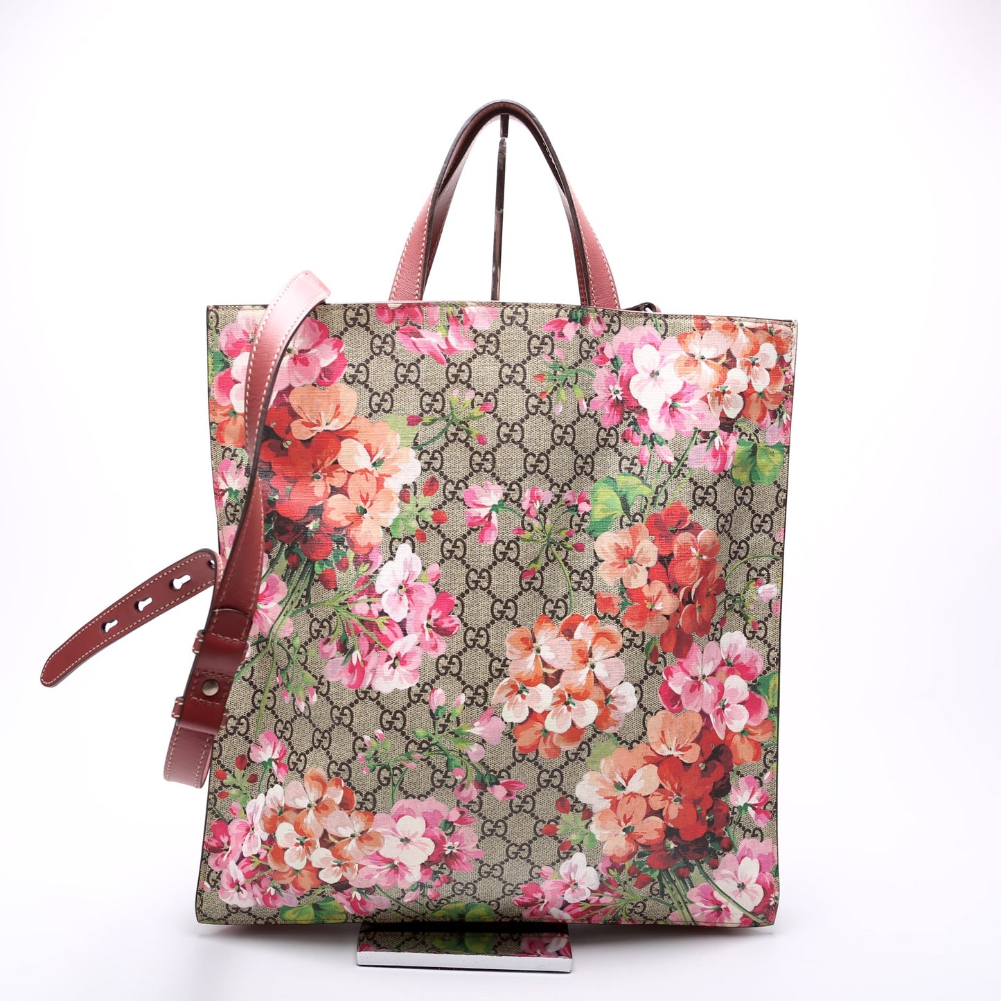 450950 Soft GG Supreme Blooms Vertical Tote