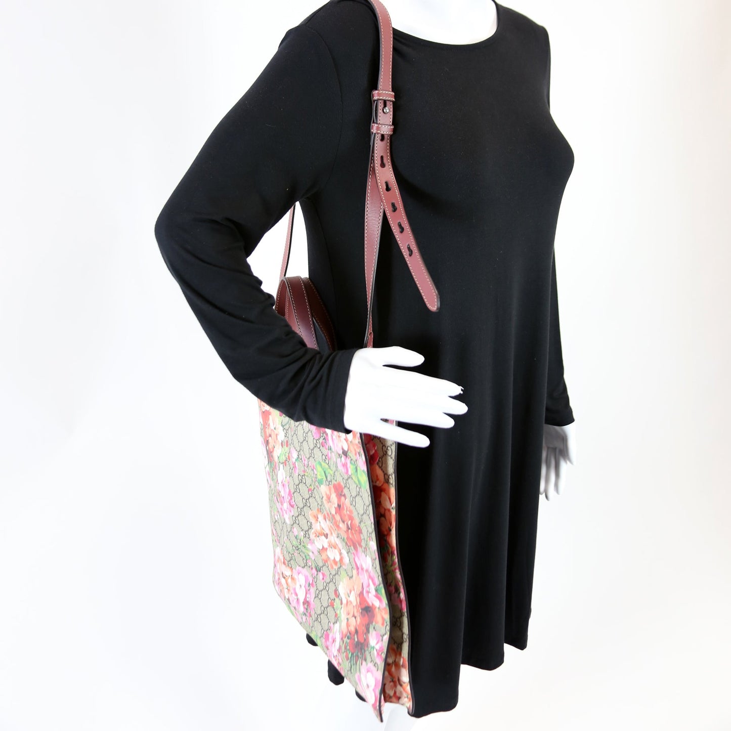 450950 Soft GG Supreme Blooms Vertical Tote
