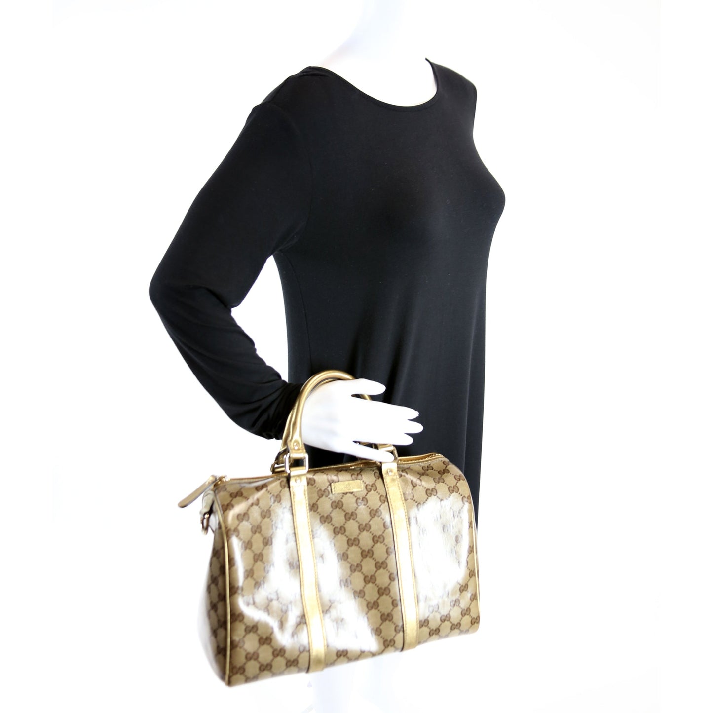 193603 Joy Boston Bag Crystal GG