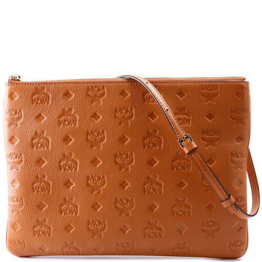 Klara Monogram Leather Crossbody Pouch