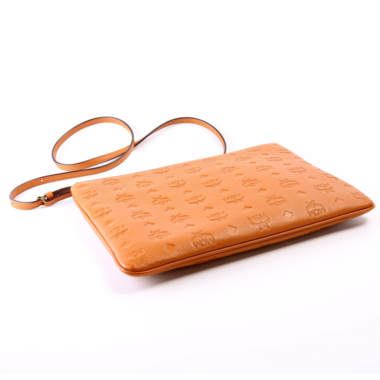 Klara Monogram Leather Crossbody Pouch