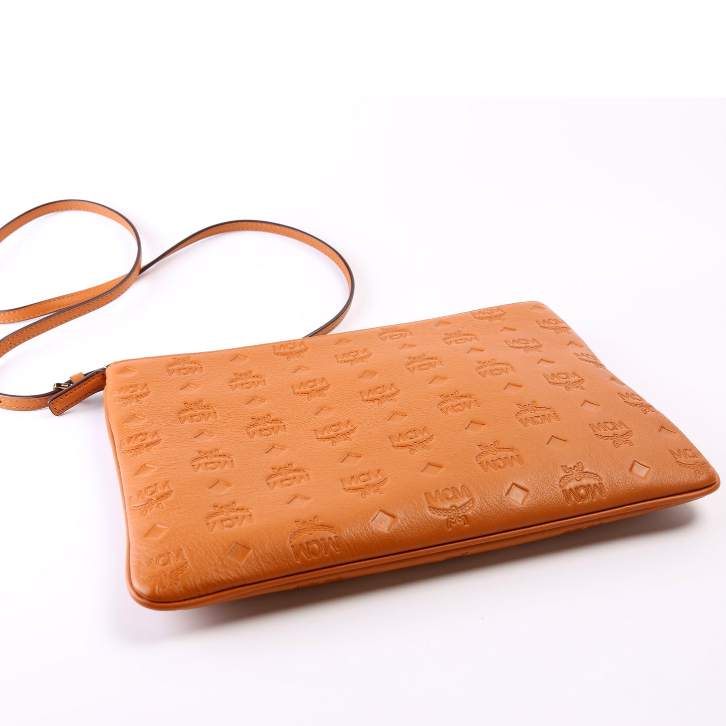 Klara Monogram Leather Crossbody Pouch