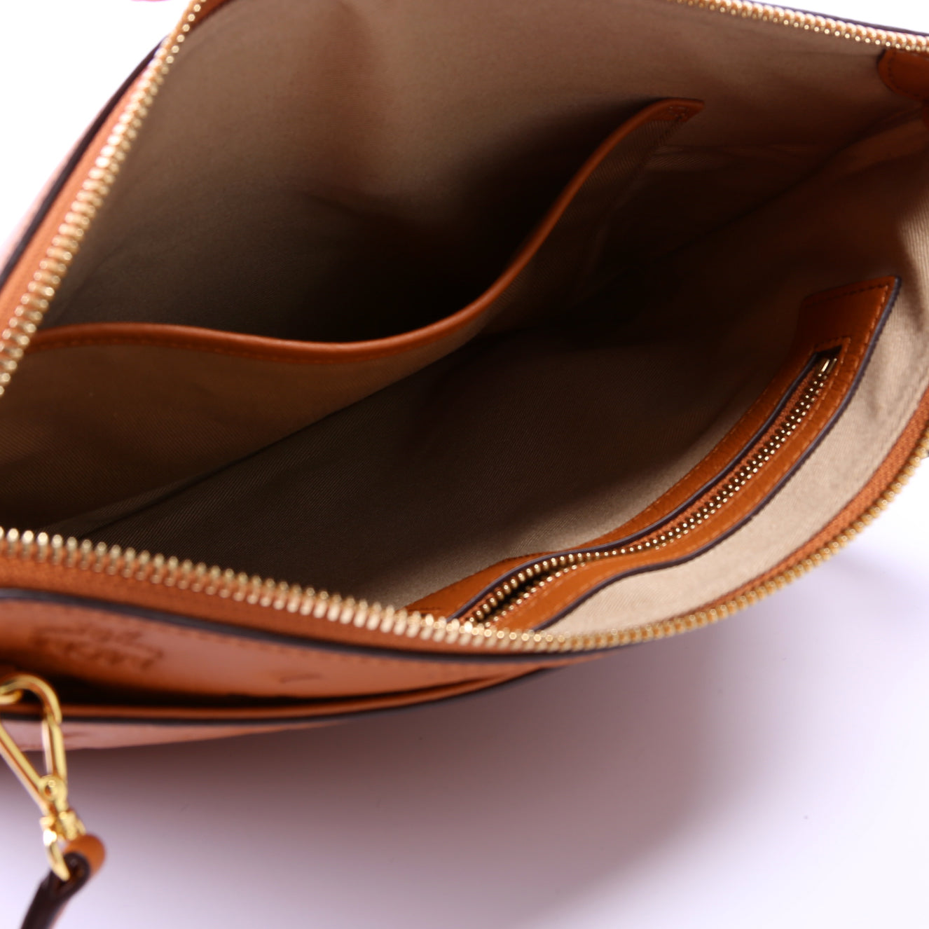 Klara Monogram Leather Crossbody Pouch