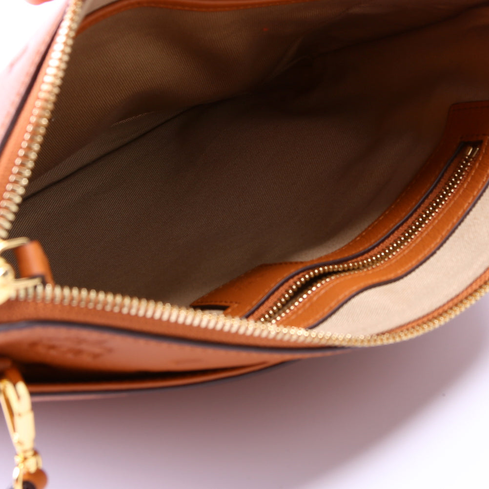Klara Monogram Leather Crossbody Pouch