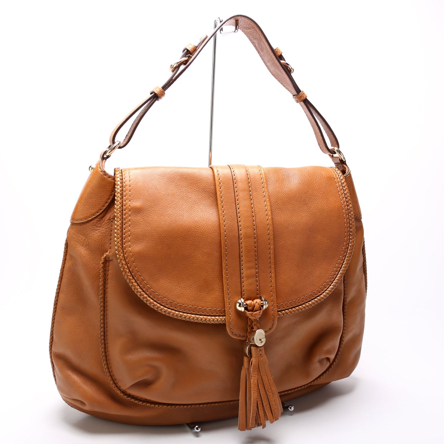 257021 Leather Marrakech Flap Hobo