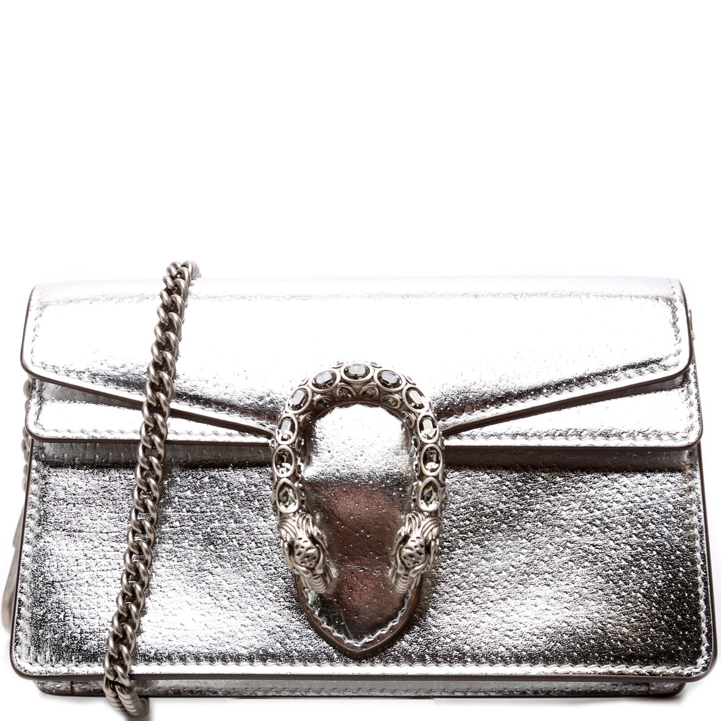 476432 Dionysus Metallic Leather Super Mini