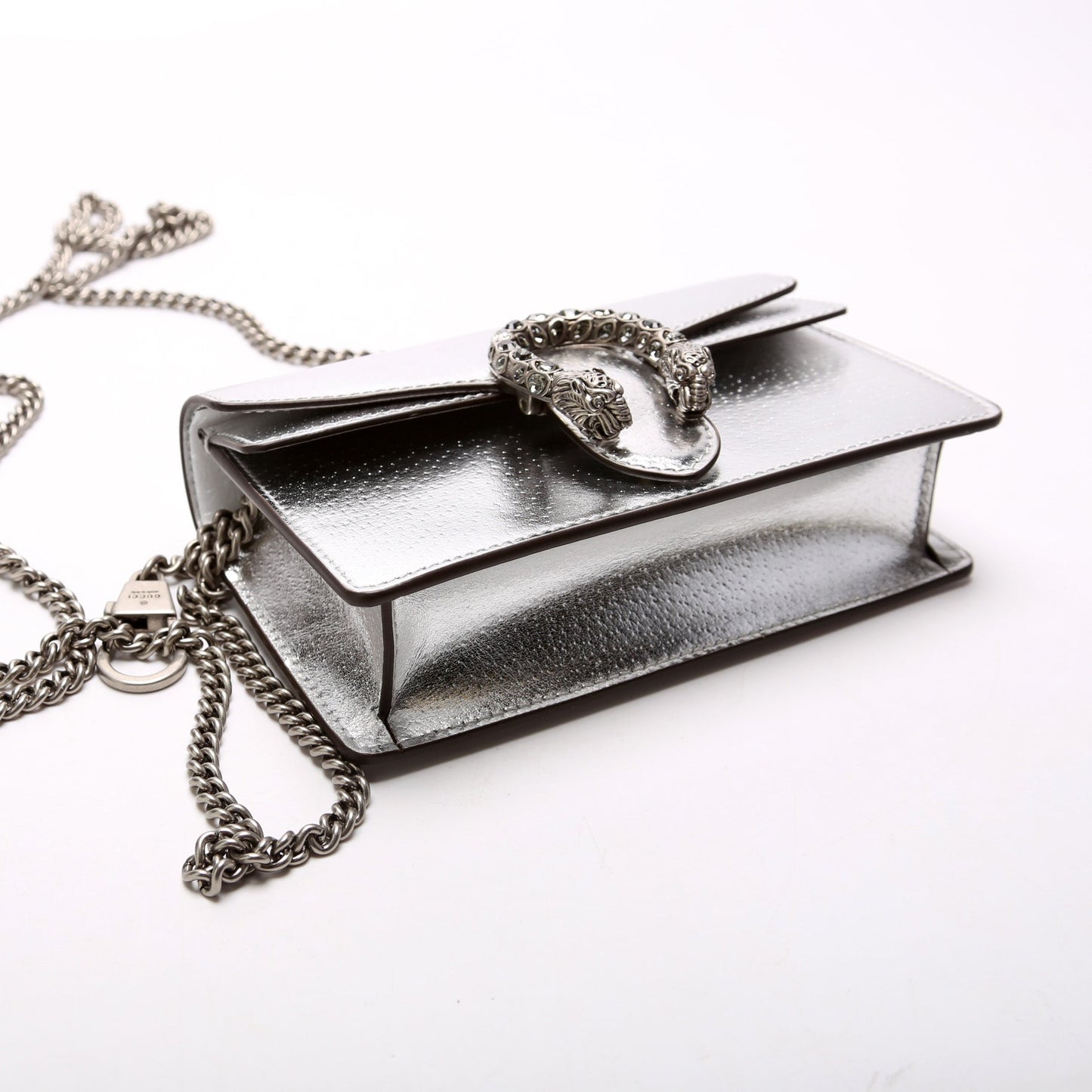 476432 Dionysus Metallic Leather Super Mini