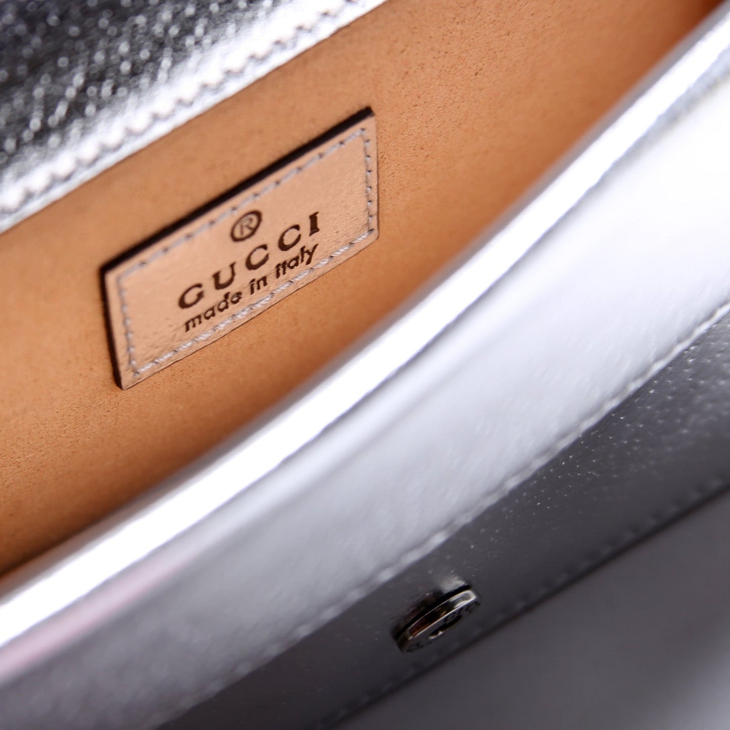 476432 Dionysus Metallic Leather Super Mini