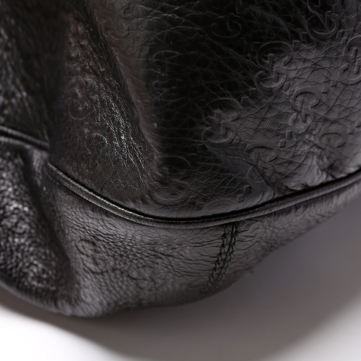 233604 GG Leather Large Hobo