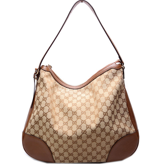 449244 GG Canvas Bree Hobo