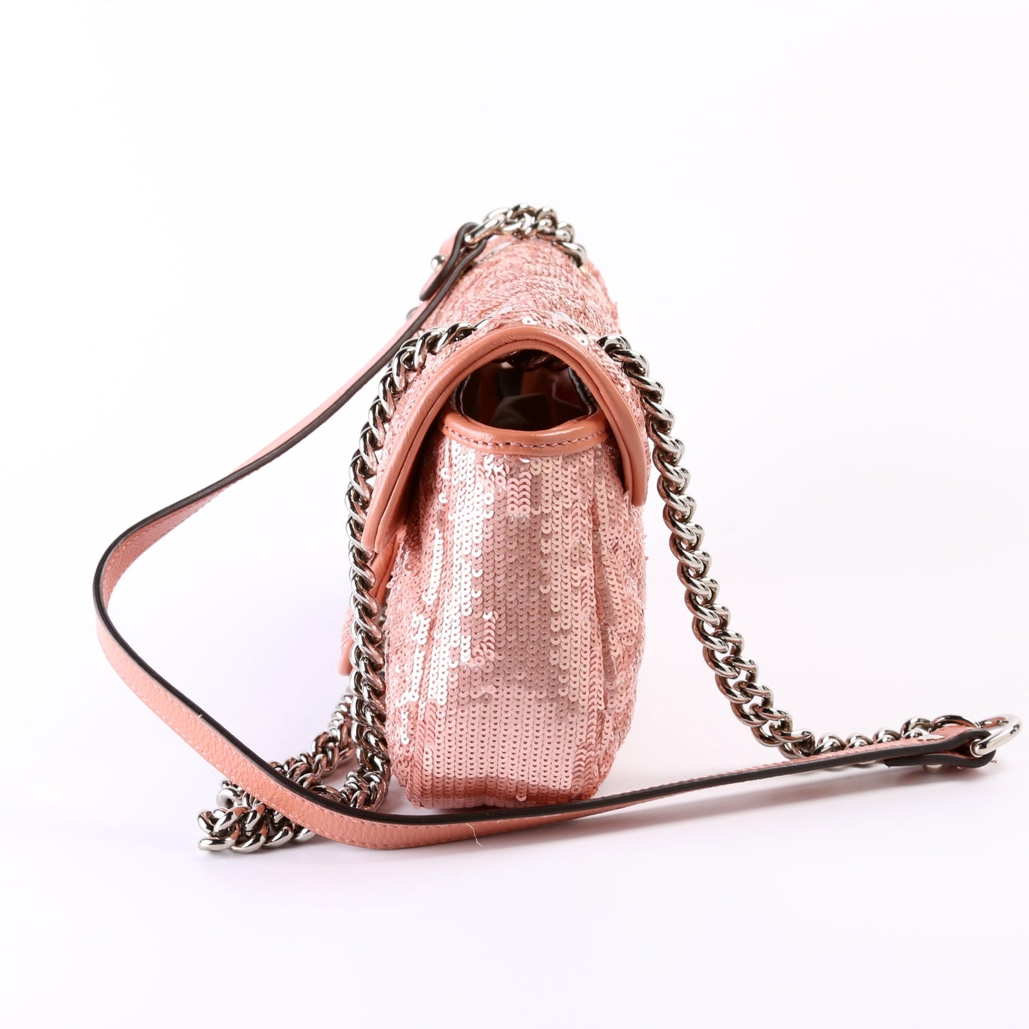 446744 Marmont Sequin Shoulder Mini Flap