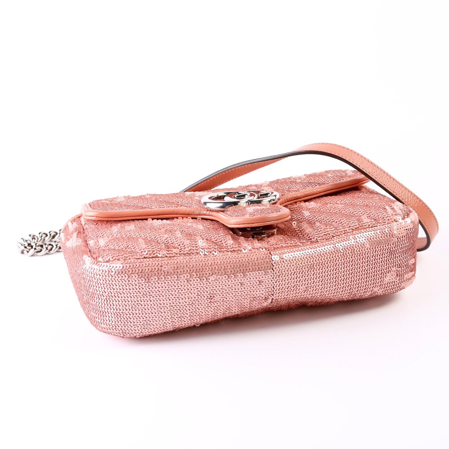 446744 Marmont Sequin Shoulder Mini Flap