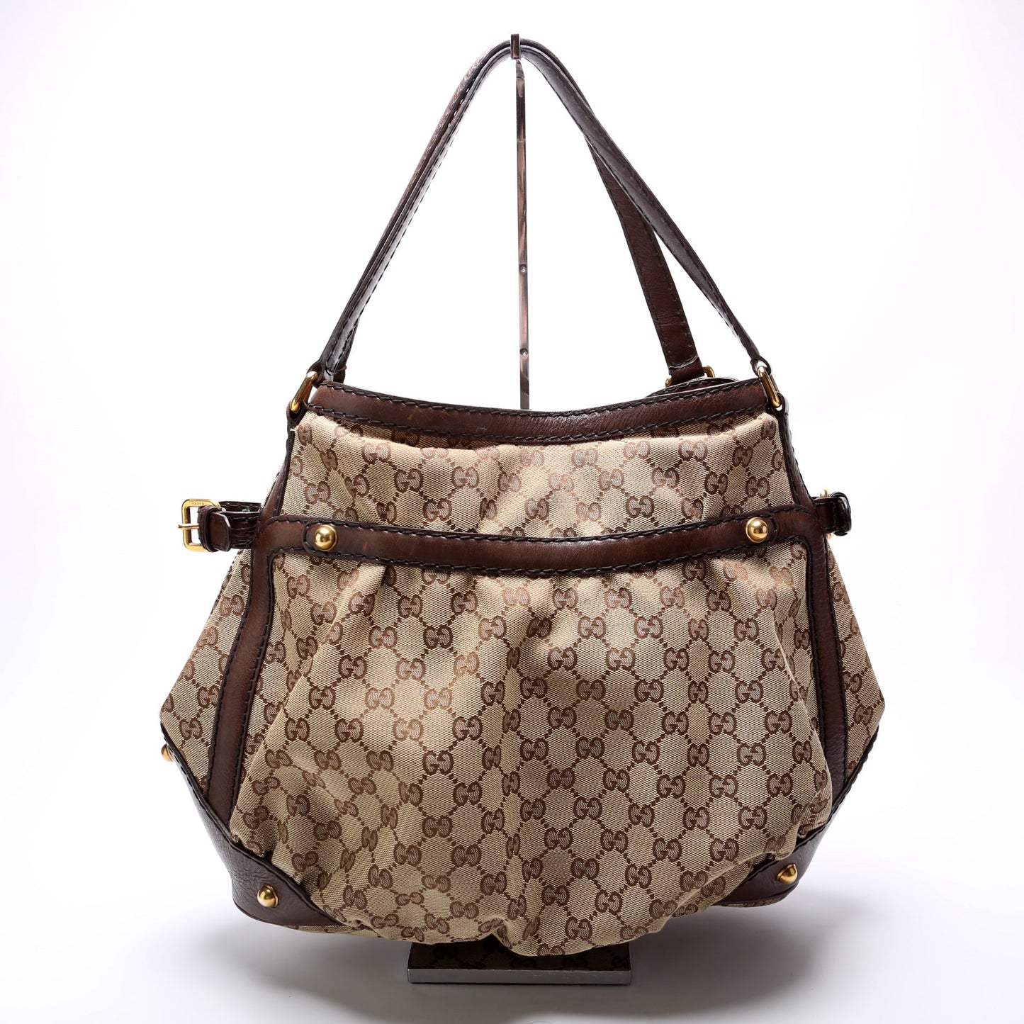 203546 GG Canvas Jockey Medium Tote