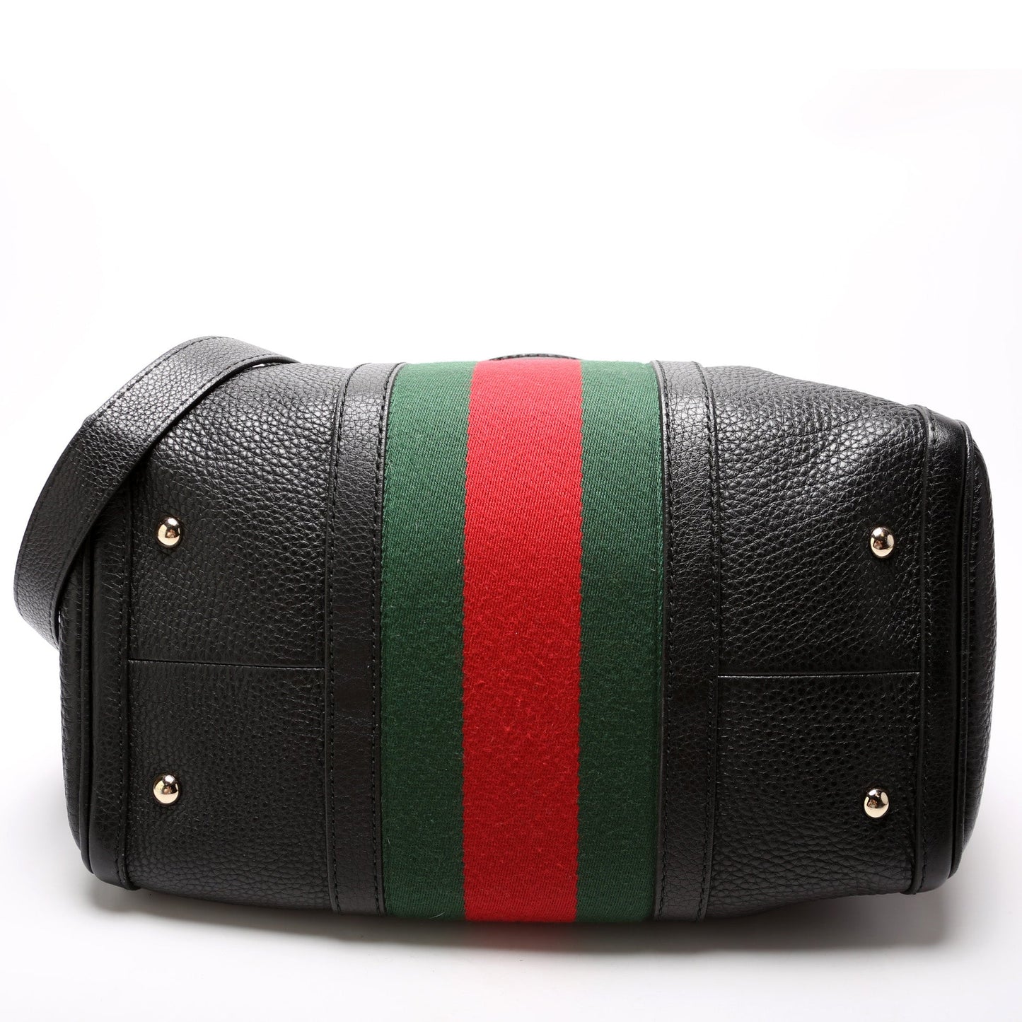 247205 Boston Bag Web Leather