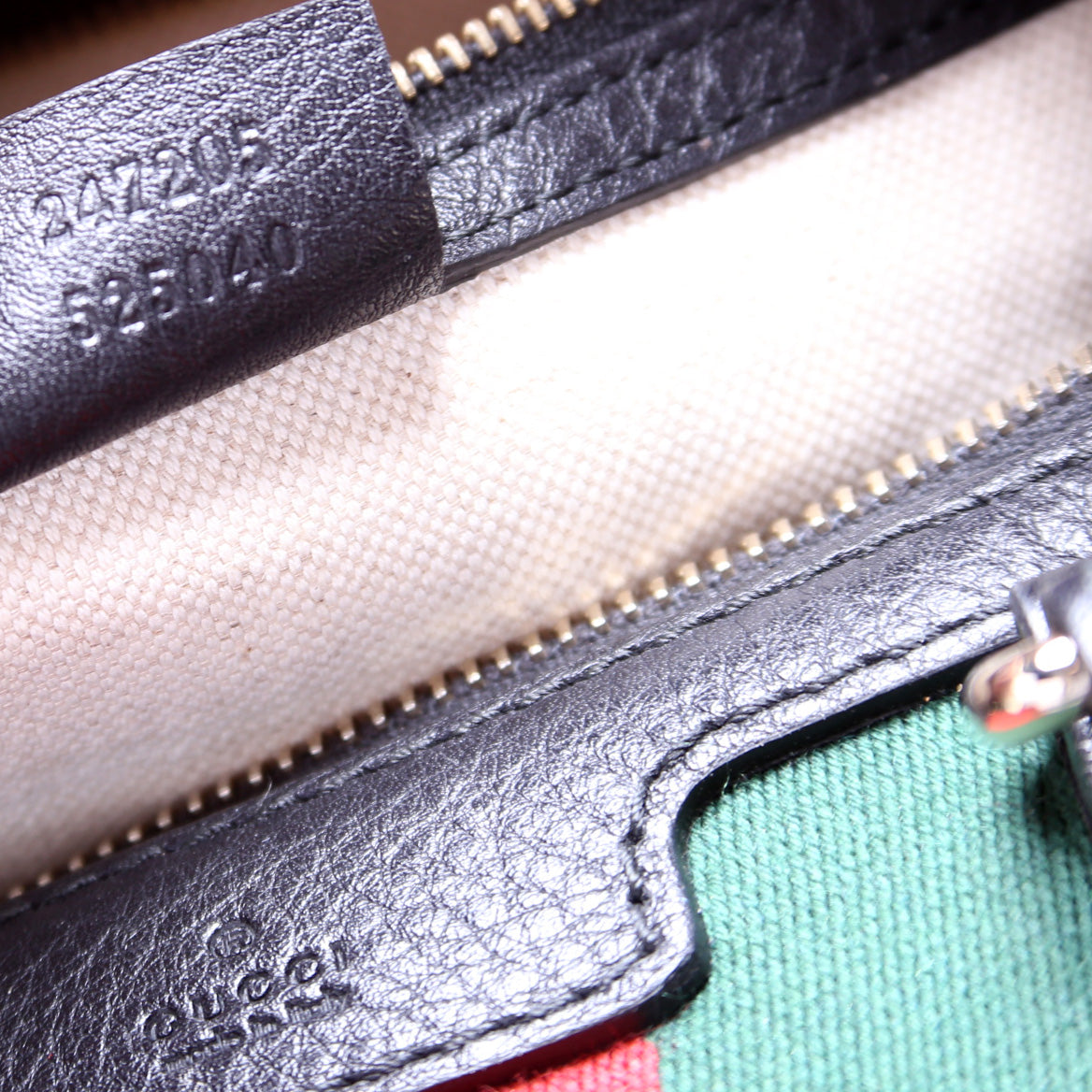 247205 Boston Bag Web Leather