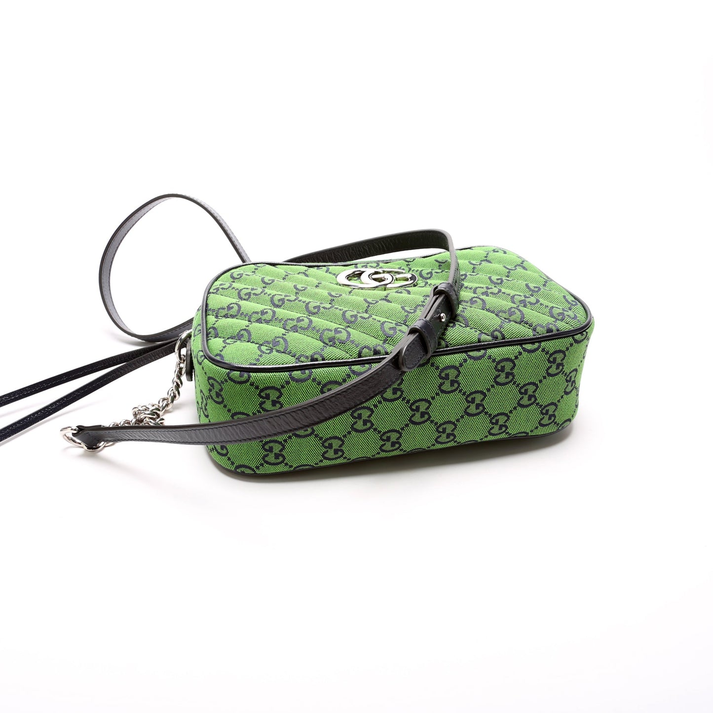 447632 Marmont Small Multicolor Canvas Camera Bag