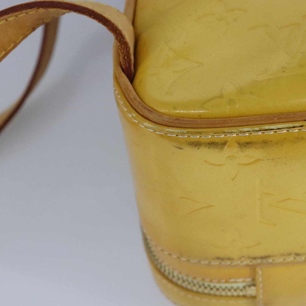 Louis Vuitton Murray Yellow Patent Leather Backpack Bag