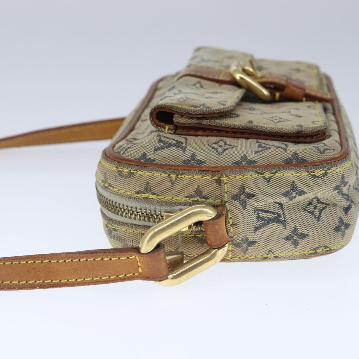 Louis Vuitton Juliette Blue Canvas Shoulder Bag