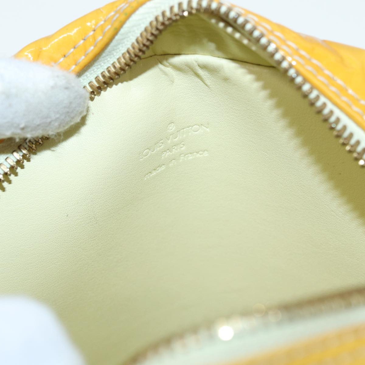 Louis Vuitton Wooster Yellow Patent Leather Shoulder Bag