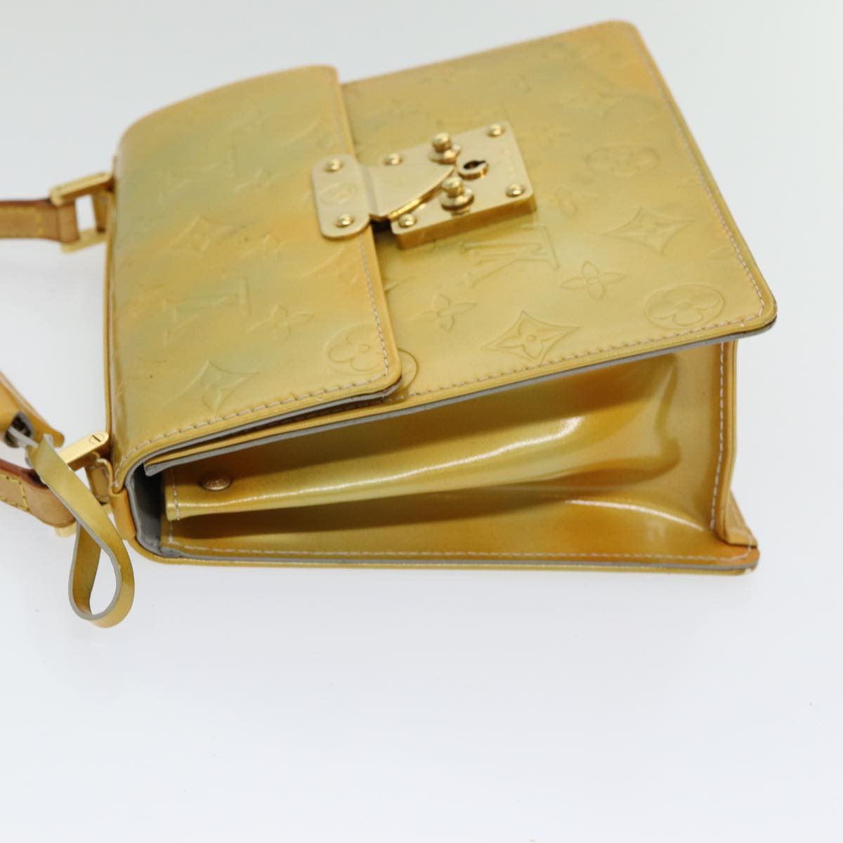 Louis Vuitton Spring Street Yellow Patent Leather Handbag