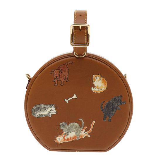 Louis Vuitton Brown Leather Shoulder Bag ()