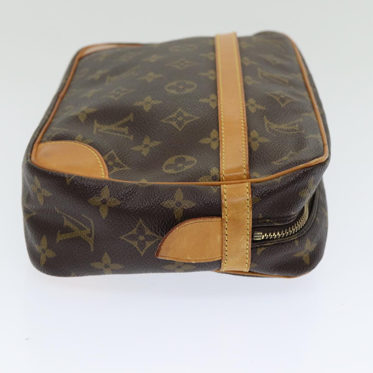 Louis Vuitton Compiegne 28 Brown Canvas Clutch Bag
