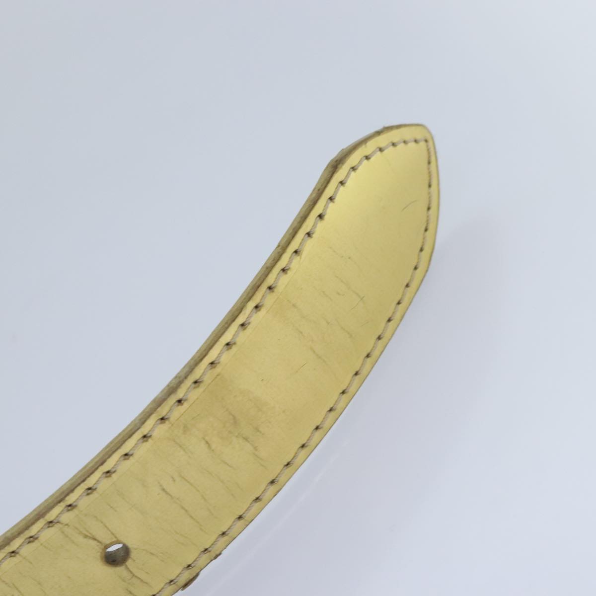Louis Vuitton Mahina Gold Leather Belt