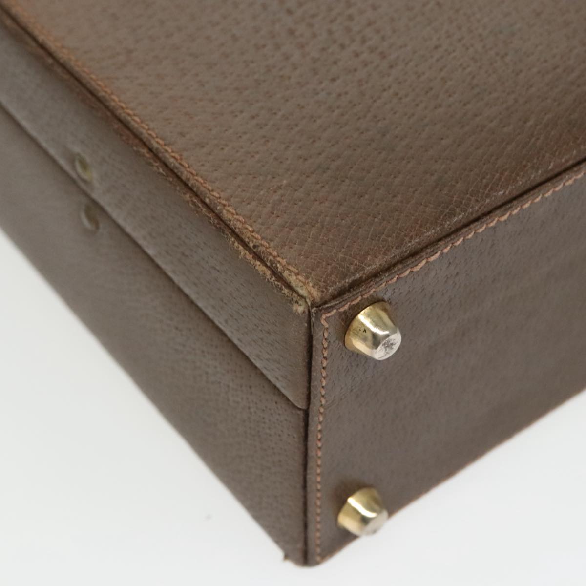 Gucci Brown Leather Travel Bag