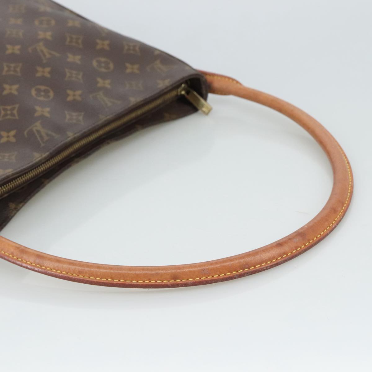 Louis Vuitton Looping Gm Brown Canvas Shoulder Bag