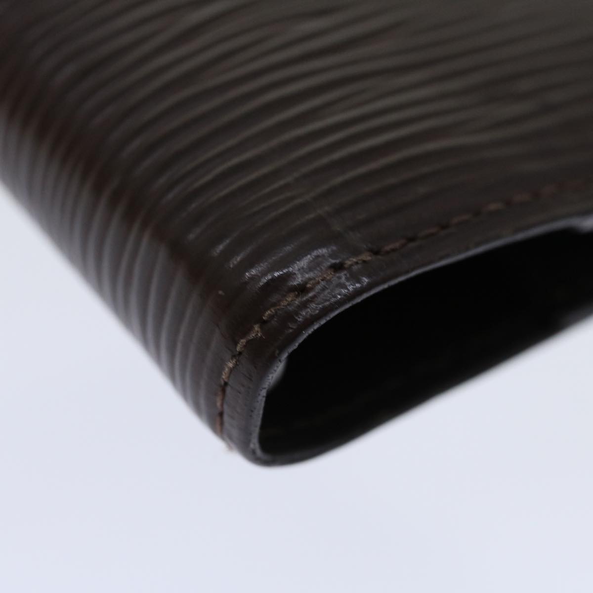 Louis Vuitton Agenda Cover Black Leather Wallet