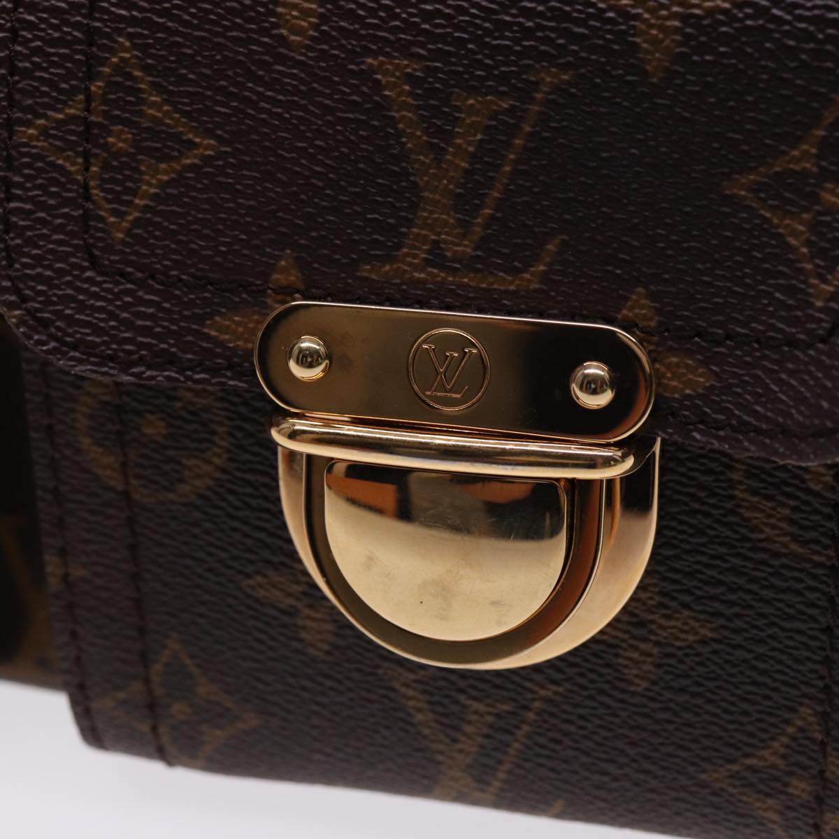 Louis Vuitton Manhattan Brown Canvas Handbag