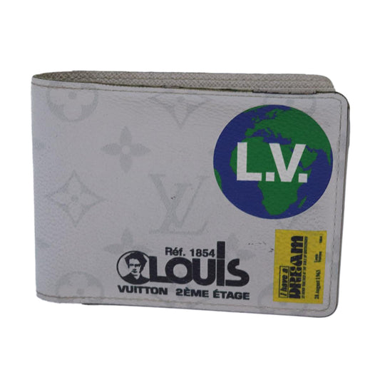 Louis Vuitton Portefeuille Multiple Grey Canvas Wallet
