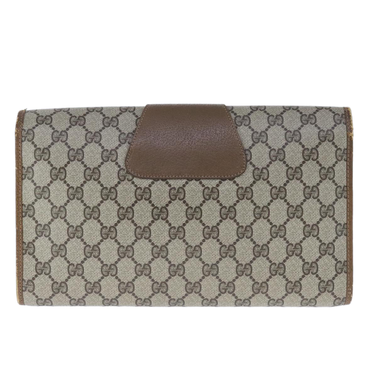 Gucci Sherry Beige Canvas Clutch Bag