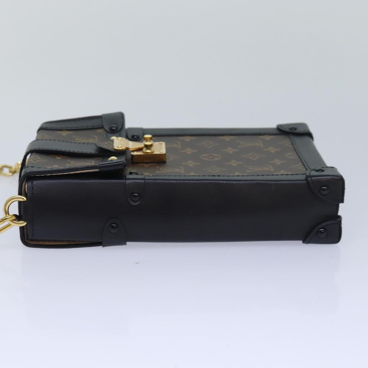 Louis Vuitton Trunk Brown Canvas Shoulder Bag