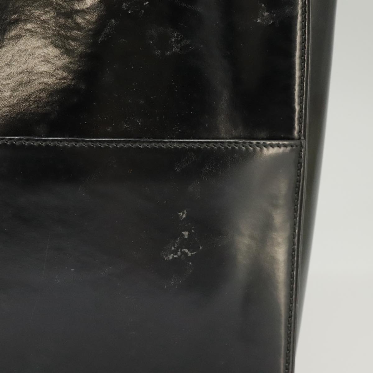 Gucci Black Patent Leather Tote Bag