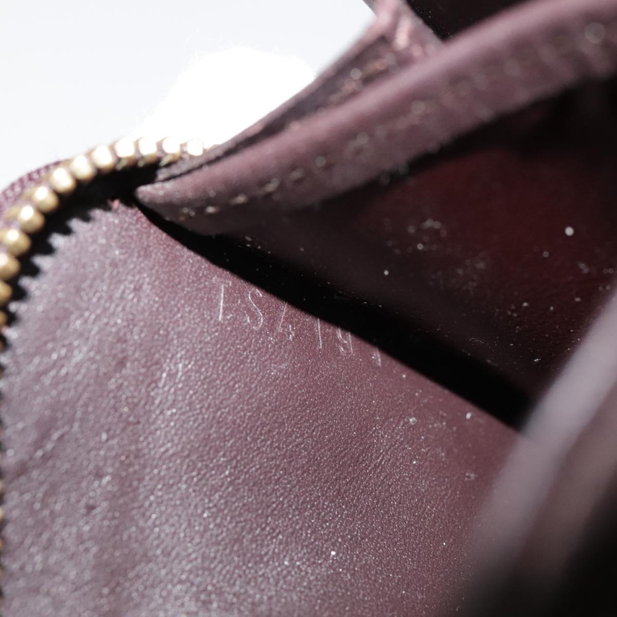 Louis Vuitton Zippy Coin Purse Burgundy Patent Leather Wallet