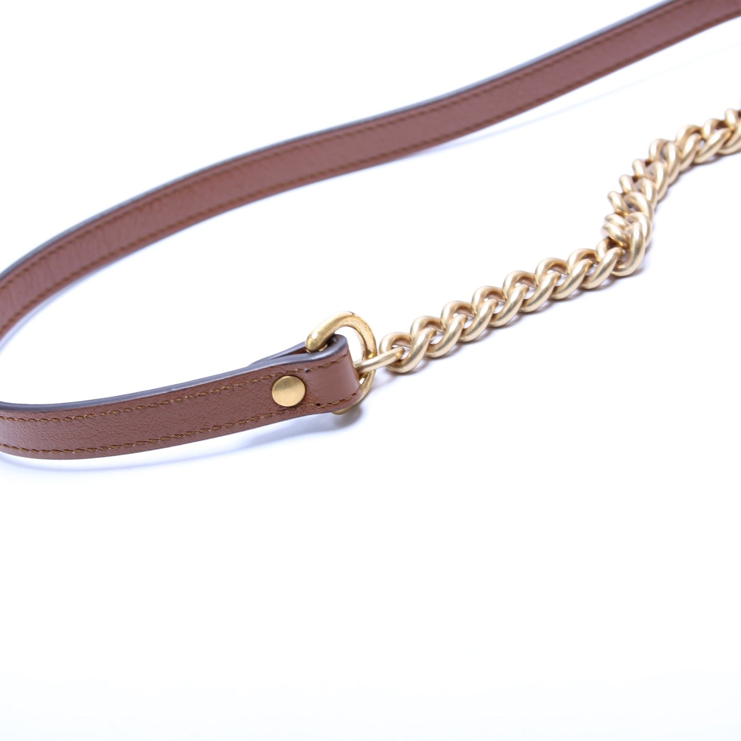 446744 Marmont Diagonal Leather Shoulder Mini Flap