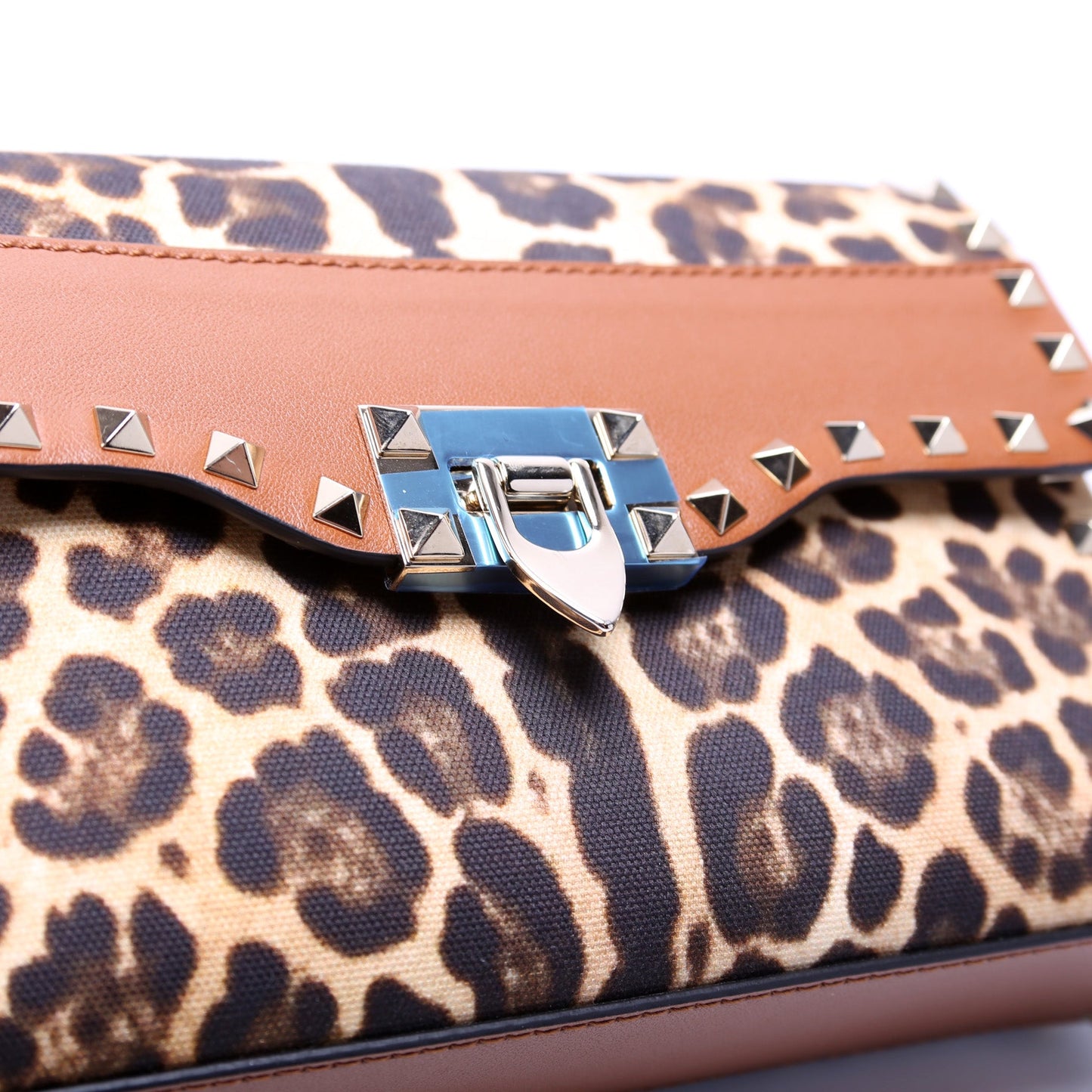 Rockstud Canvas Medium Fliplock Crossbody