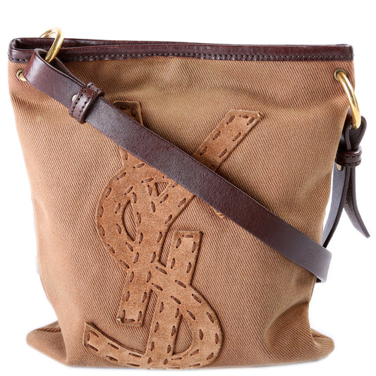 Logo YSL Canvas Crossbody