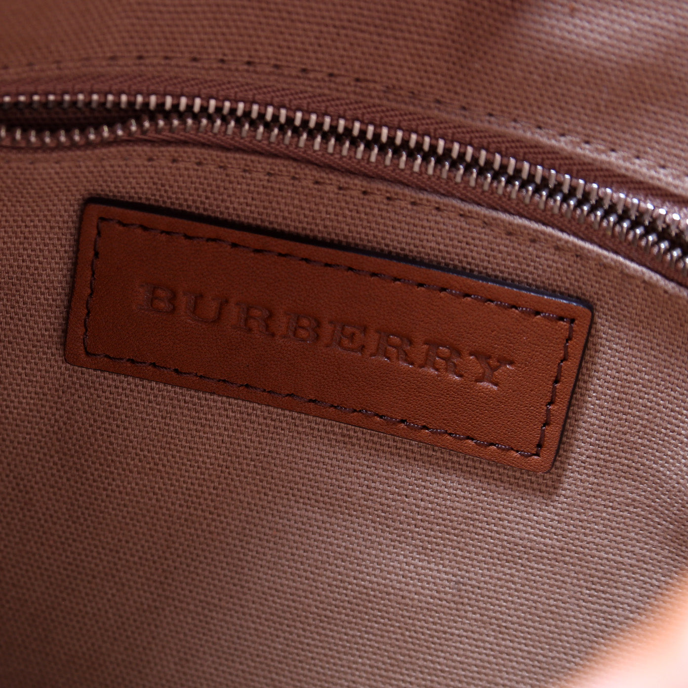 Drawstring Backpack w/ Pouch Embossed Leather