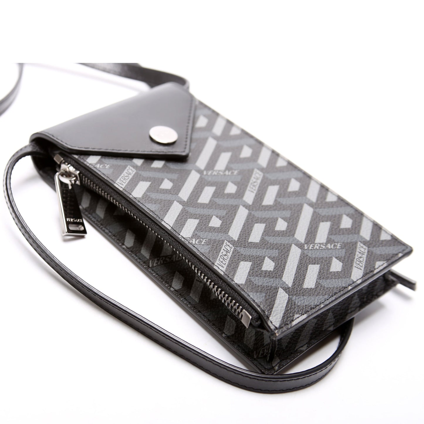 Lac Greca Phone Crossbody Grey