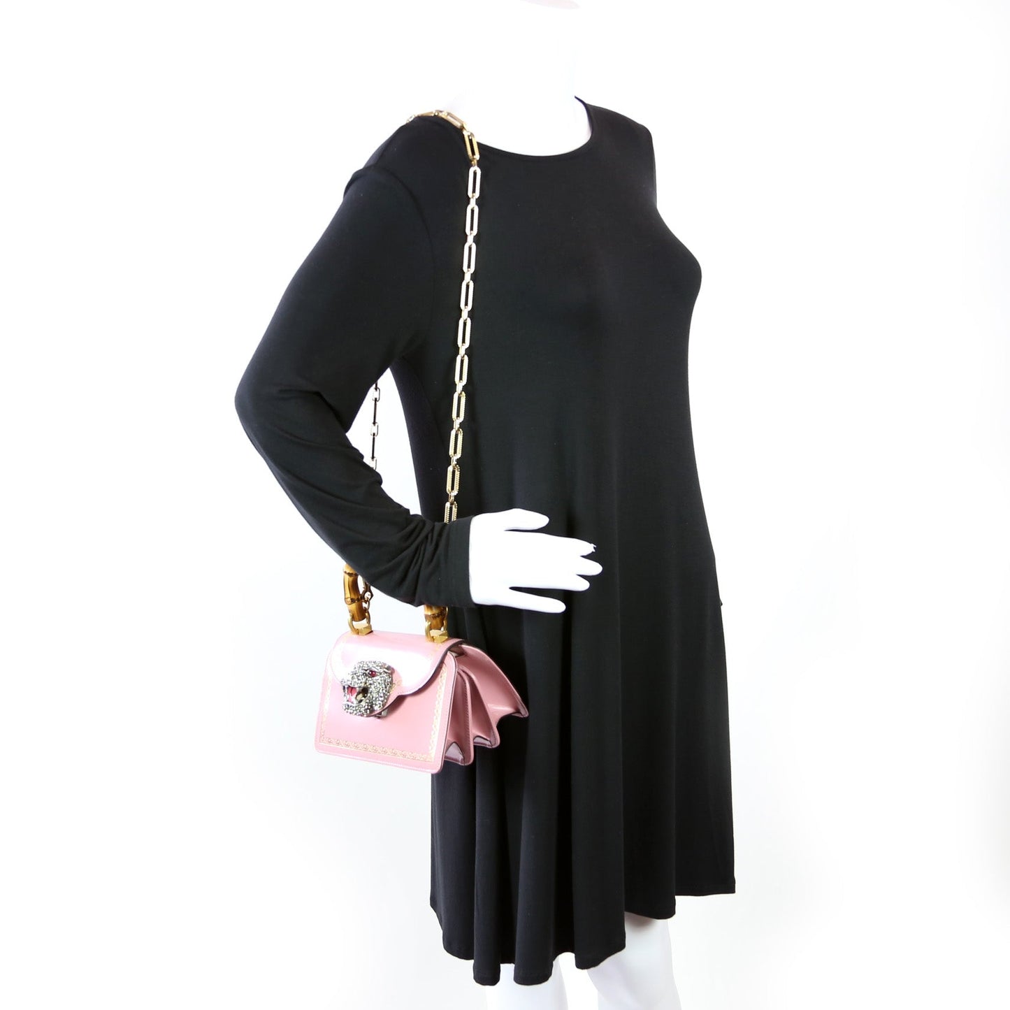 488667 Mini Thiara Bamboo Top Handle Bag