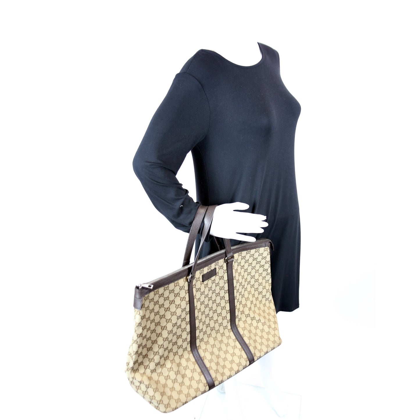 449170 GG Canvas Joy Zip Tote Large